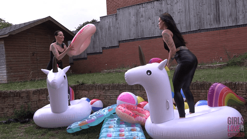 Tiana & Char - Inflatables are made for Popping (Close-up)